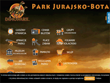Tablet Screenshot of dino-park.pl